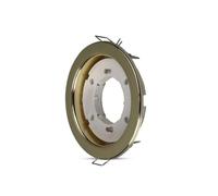 V-TAC Portalámparas Redondo empotrable para Casquillo Gx53, Dorado