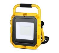 V-TAC PRO VT-51 - Faro LED 50 W chip Samsung SMD portátil con soporte y cable de alimentación Schuko blanco natural 4000 K IP54 - SKU 945