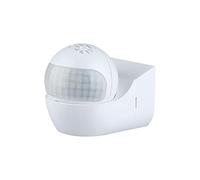 V-TAC Sensor de movimiento – infrarrojo y crepuscular, montaje pared, orientable 180°, IP44, blanco