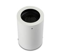 V-TAC SKU.3627 soporte redondo vt-796, plástico, y otro MATERIAUX, GU10, color blanco, profundidad: 100 mm