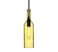 V-TAC - SKU.3773 - Lámpara con forma de botella para bombilla VT-7558, plástico (y otros materiales), casquillo E14, amarillo, altura x anchura x profundidad:72 x 280 x 1050 mm