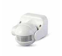 V-TAC SKU.5077 - Detector de presencia orientable IP44, color negro, VT-8003, plástico y otros materiales, 300 W, blanco, altura x anchura x profundidad: 86 mm x 60 mm x 98 mm