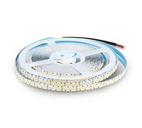 V-TAC Tira LED de interior IP65 impermeable 15 W - 10 metros de longitud - SMD 2835 Alta luminosidad - Luz 4000 K blanca natural - Tiras LED - Tira adhesiva y cubierta de silicona - 12 V