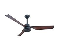 V-TAC Ventilador LED de techo 65 W RF controlador con mando a distancia, color bronce, 52 pulgadas, 3 aspas