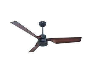 V-TAC Ventilador LED de techo 65 W RF controlador con mando a distancia, color bronce, 52 pulgadas, 3 aspas