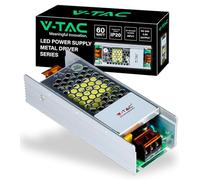 V-TAC VT-24061 - Fuente de alimentación SLIM de metal, 60 W, 24 V, 2,5 A, IP20, con terminales de tornillo - SKU 3261