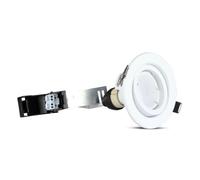 V-TAC VT-3333 GU10 luz de ubicación con montaje - cuerpo blanco 6400K 3pcs/paquete