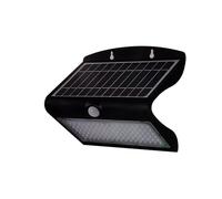 V-TAC VT-767-7-B - Lámpara de Pared Solar (IP65-8 W), Color Negro
