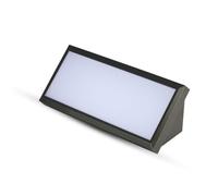 V-TAC VT-8054 Aplique LED Rectangular 12W, Negro Angular, Exterior, IP65, Blanco Natural 4000k SKU 6808