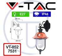 V-TAC VT-852 7531 Lámpara LED de cobre negro para exteriores con casquillo E27