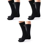 V-TOE SOCKS 3 pares Combo Packs - Athletic Tabi Blanco, Negro - tobillo o Crew Flip Flop Shihan - Calcetines Tabi