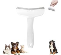 V-Tooth Deshedding Comb, Celery Pets Celerypets V-Tooth Deshedding Comb, Doggocomfy Pet Comb Pro,Tight V-Shaped Teeth Shedding Combs with Ergonomic Handle (White,Large)