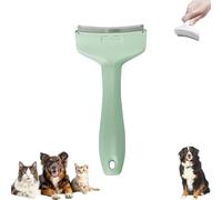 V-Tooth Deshedding Comb, Celery Pets Celerypets V-Tooth Deshedding Comb, Doggocomfy Pet Comb Pro,Tight V-Shaped Teeth Shedding Combs with Ergonomic Handle (Green,Small)