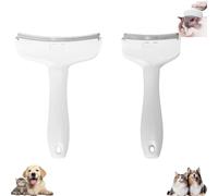 V-Tooth Deshedding Comb, Celery Pets Celerypets V-Tooth Deshedding Comb, for Long and Short Hairs (White,S+L)