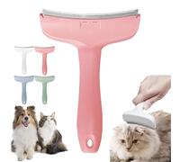 V-Tooth Deshedding Comb, Celery Pets V-Tooth Deshedding Comb, Doggocomfy Pet Comb Pro, Pet Deshedding Tool with Curve Blade, Dog & Cat Grooming Brush for Shedding (Pink,Large)
