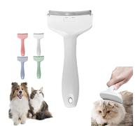 V-Tooth Deshedding Comb, Celery Pets V-Tooth Deshedding Comb, Doggocomfy Pet Comb Pro, Pet Deshedding Tool with Curve Blade, Dog & Cat Grooming Brush for Shedding (White,Small)