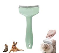 V-Tooth Deshedding Comb, Doggocomfy Pet Comb Pro, Tight V-Shaped Teeth Shedding Combs with Ergonomic Handle, Tight V-Shaped Teeth Desheddings Tool, Pet Hair Removal Brush (green,Small)