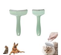 V-Tooth Deshedding Comb, Doggocomfy Pet Comb Pro, Tight V-Shaped Teeth Shedding Combs with Ergonomic Handle, Tight V-Shaped Teeth Desheddings Tool, Pet Hair Removal Brush (green,mix)