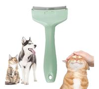 V-Tooth Deshedding Comb for Dog and Cat, Celery Pets Celerypets V-Tooth Deshedding Comb with Ergonomic Handle for Detangling and Dematting Long (Green,Small)