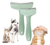 V-Tooth Deshedding Comb for Dog and Cat, Celery Pets Celerypets V-Tooth Deshedding Comb with Ergonomic Handle for Detangling and Dematting Long (Green,Small+Large)