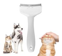 V-Tooth Deshedding Comb for Dog and Cat, Celery Pets Celerypets V-Tooth Deshedding Comb with Ergonomic Handle for Detangling and Dematting Long (White,Small)