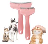V-Tooth Deshedding Comb for Dog and Cat, Celery Pets Celerypets V-Tooth Deshedding Comb with Ergonomic Handle for Detangling and Dematting Long (Pink,Small+Large)