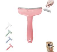 V-Tooth Deshedding Comb for Pets, Pet Hair Removal Tool, Tooth Deshedding Comb for Pets, Dog & Cat Grooming Brush for Shedding, Tight V-Shaped Teeth Shedding Combs with Ergonomic Handle (Pink,L)
