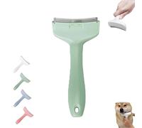 V-Tooth Deshedding Comb for Pets, Pet Hair Removal Tool, Tooth Deshedding Comb for Pets, Dog & Cat Grooming Brush for Shedding, Tight V-Shaped Teeth Shedding Combs with Ergonomic Handle (Green,S)