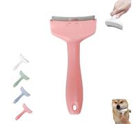 V-Tooth Deshedding Comb for Pets, Pet Hair Removal Tool, Tooth Deshedding Comb for Pets, Dog & Cat Grooming Brush for Shedding, Tight V-Shaped Teeth Shedding Combs with Ergonomic Handle (Pink,S)