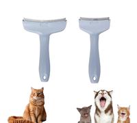 V-Tooth Deshedding Comb for Pets - Pro-Groom 1. 1 mm V-Shaped Teeth Pet Comb, Dog & Cat Grooming Brush for Shedding, Teeth Shedding Combs with Ergonomic Handle (Blue)