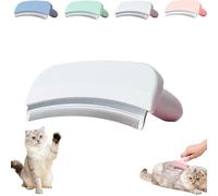 V-Tooth Deshedding Comb for Pets, Tooth Deshedding Comb for Pets Dog & Cat Grooming Brush Multifunctional Pet Comb with Ergonomic Handle for Shedding (White,Large)