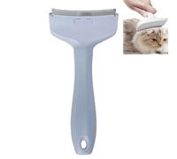 V-Tooth Deshedding Comb, Pet Hair Removal Tool, Deshedding Comb for Pets, Cat Hair Thinner for Shedding, Tight V-Shaped Teeth Desheddings Tool, Dog & Cat Grooming Brush (blue,Small)