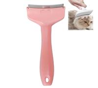 V-Tooth Deshedding Comb, Pet Hair Removal Tool, Deshedding Comb for Pets, Cat Hair Thinner for Shedding, Tight V-Shaped Teeth Desheddings Tool, Dog & Cat Grooming Brush (pink,Small)
