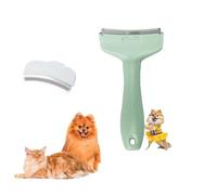 V-Tooth Deshedding Comb, Tight V-Shaped Teeth Deshedding Tool, Tooth Deshedding Comb for Pets, Doggocomfy Pet Comb Pro (Green,Large)