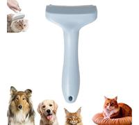 V-Tooth - Peine para desenredar el pelo para perros y gatos, cómodo cepillo de aseo que elimina eficazmente el pelo suelto, herramienta de desenredado para control de cobertizos, color azul