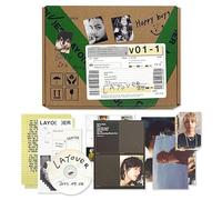 V - V - [Layover] (1 Ver.) Out Box + Photobook A + Photobook B + Lyric Book + Postcards + CD + Photocards + Checklist + Poster + Letter + 2 Extra Photocards