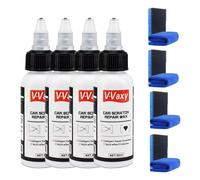 V-Vaxy Ultimate Paint Restorer, V-Vaxy Car Scratch Repair Wax, Car Scratch Remover Repair Kit, Quick Repair Scratches, Multi-Effect Protection (4Pcs)
