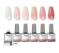 V VENALISA Builder Gel Fortalecedor 6 en 1 Gel Constructor Uñas 6 Colors Constructor Arte Uñas, Manicura, Esmalte Uñas UV, Arte Decoración Reparación Uñas