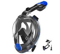 V VILISUN Mascara de Buceo, 180° Panorámica Gafas Buceo de Cara Completa Gafas de Bucear Anti-Niebla y Anti-Fugas, Cámara Acuatica Deportiva la Soporte, Easy Breathe para Adultos