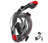 V VILISUN Mascara de Buceo, 180° Panorámica Gafas Buceo de Cara Completa Gafas de Bucear Anti-Niebla y Anti-Fugas, Cámara Acuatica Deportiva la Soporte, Easy Breathe para Adultos