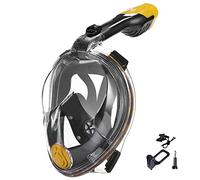 V VILISUN Mascara de Buceo, 180° Panorámica Gafas Buceo de Cara Completa Gafas de Bucear Anti-Niebla y Anti-Fugas, Cámara Acuatica Deportiva la Soporte, Easy Breathe para Adultos