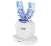 V-White Cepillo de dientes eléctrico ultrasónico recargable automático blanqueamiento dental cepillo con 4 modos opcionales, base de carga inalámbrica 2.0 Plus
