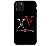 V & X - Iniciales para parejas, boda, aniversario, Mr & Mrs Carcasa para iPhone 11 Pro Max