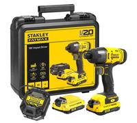V20 Destornillador de impacto 165 Nm - litio 18 V - 2 baterías 1,5 Ah STANLEY FATMAX - SFMCF800C2K-QW