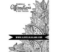 V3 Mandala Affirmations Coloring Book & Goal Tracker (Color With Confidence Series)