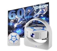 V3 Mini Proyector Portatil con WiFi 6 y Bluetooth,1920 * 1080P Rotación de 360° Videoproyector con Dos Altavoces Integrados,Android 14,600 ANSI,Enfoque automático Projector Portable para TV/Teléfono