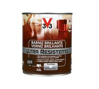 V33 BARNIZ INTERIOR ULTRA RESISTENTE BRILLANTE WENGUÉ 0,75L