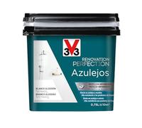 V33 Esmalte Renovation Perfection Azulejos Blanco Algodón Satinado 0,75L