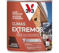 V33 LASUR PROTECTOR DE LA MADERA CLIMAS EXTREMOS SATINADO ROBLE OSCURO 750ML
