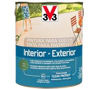 V33 PINTURA SUELOS INTERIOR EXTERIOR VERDE SATINADO 2,5L
